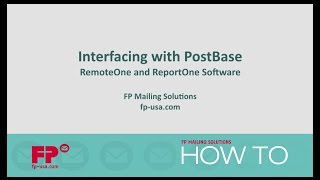 Control PostBase Postage Meter with RemoteOne amp ReportOne [upl. by Htesil]