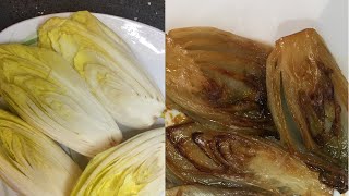 ENDIVES BRAISÉES SUPER FACILE الهندباء مكرمل 😋 [upl. by Ashleigh]