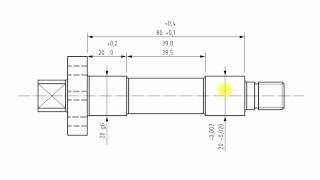 Dimensional tolerancing of a shaft [upl. by Asia]