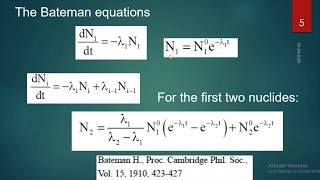 U and Th Decay series and secular equilibrium [upl. by Levi]