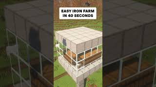 Easy Iron Farm 120119 in Minecraft [upl. by Aikemaj]