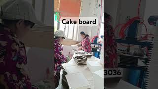 Cake board manufacturers drum cake board box tray forming machine cake cakebox cakeboard [upl. by Hsetim]