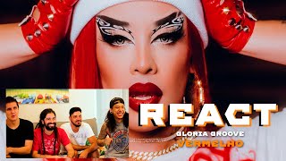 react GLORIA GROOVE  VERMELHO Clipe Oficial 🔥 reagindo [upl. by Frodi442]