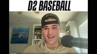 The D2 Baseball Podcast Ep2 with EJ Cumbo [upl. by Danae]