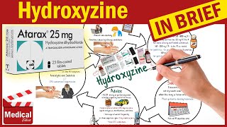 Hydroxyzine 25 mg Atarax What is Hydroxyzine HCl Atarax for Anxiety Uses Dose amp Side Effects [upl. by Eitac678]