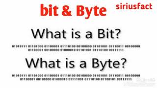 What is bit and Byte Difference between bit and Byte Who is greaterTHEENGINEERINGBUDDY [upl. by Merrick768]