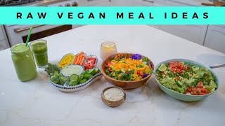 5 EPIC RAW VEGAN MEALS I EAT EVERY WEEK 🍒 fast  easy [upl. by Hegyera]