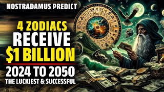 Nostradamus Predicted These 4 Zodiac Signs Receive 1 Billion USD From 2024 To 2050  Horoscope [upl. by Brien]