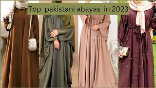 latest abaya style in 2023 pakistani abayas wedding abaya  stylish abaya [upl. by Arihat794]