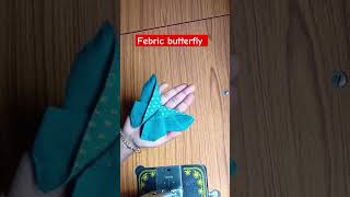 how to make fabric butterfly kapde se Titli kaise banaen butterflies youtubeshorts [upl. by Gomez]