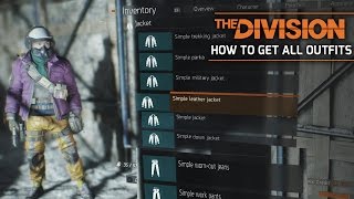 The Division  BEST Ways to Get All Outfits How to Get Clothes Fast Outfit Guide [upl. by Sieber]