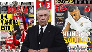 Le cauchemar continue 😭Carlo Ancelotti veut un efforts collectifLucas Vazquez demande pardon 😐 [upl. by Flodnar818]