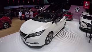 Coup doeil sur la Nissan Leaf eplus 62 kWh au salon de Genève 2019 [upl. by Acinomal]