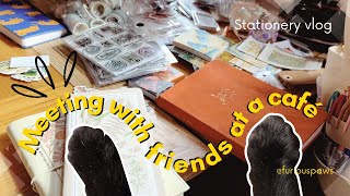 Journal meeting with friends stationery finds and journal flipthrough [upl. by Lothario]