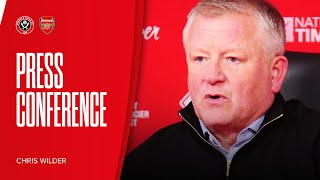 Chris Wilder  Sheffield United 06 Arsenal  Postmatch press conference [upl. by Odine]