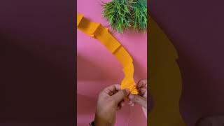 Crepe paper Garland diy handmadehomedecor diwali trending toran nutanhandmadecraft [upl. by Anerac]