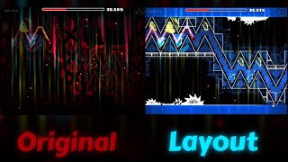 Geometry Dash Extreme Demon Arcturus Original VS Layout Comparison [upl. by Liv]