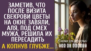 Аля заметила что после визита свекрови цветы на окне завяли… А решив их пересадить под смех мужа… [upl. by Azila]