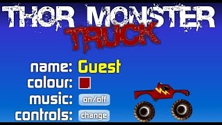 Play Thor Monster Truck Online Games [upl. by Iddo21]