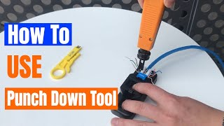 How to Use Punch Down Tool Only 8 StepsDetailed InstructionStep by Step VCELINK [upl. by Ylime]