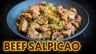 Beef Salpicao  Salpikaw Recipe [upl. by Anevad]