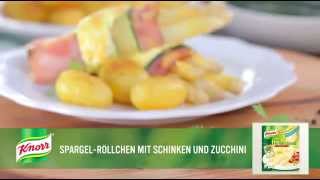 SpargelRöllchen mit Schinken und Zucchini  Knorr Rezepte [upl. by Page]