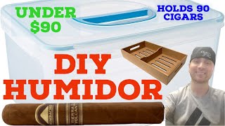 DIY HUMIDOR setup easy simple professional [upl. by Cardon]