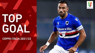 Quagliarella scores a masterpiece  Sampdoria 32 Alessandria  Top Goal  Coppa Italia 202122 [upl. by Esetal905]