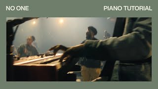 No One  Official Piano Tutorial  Elevation Worship [upl. by Anuat]