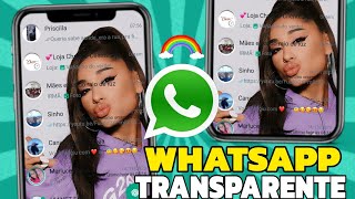 🔥SAIU WHATSAPP TRANSPARENTE ATUALIZADO 2023 [upl. by Mclyman945]