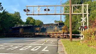 CSX G971 Rolls Through The Big Elm Street Crossing in Goldsboro NC [upl. by Conroy]