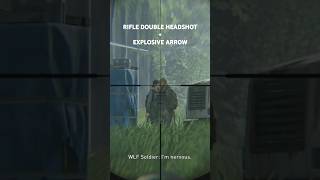 Rifle double headshot  Explosive arrows deadly combo in Tlou2  Aggressive gameplay Best Kills [upl. by Lisabeth]