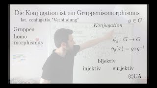 Konjugation Gruppenisomorphismus  Beweis Algebra [upl. by Edholm]