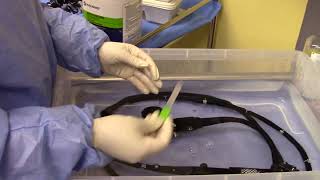 Endoscopy Technician  Using a Channel Cleaning Brush Part 1  AIMS Education [upl. by Dayle]