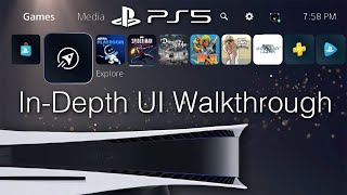 PlayStation 5 UI Walkthrough 60FPS  PS Store PS Plus PS Now Settings Etc [upl. by Arva639]