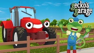 Tractors For Kids  Geckos Garage  Educational Videos For Children  Truck Cartoons [upl. by Saito]