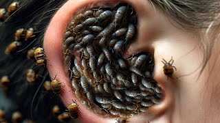 ASMR What Happened With Ear  ASMR Leech Insect Infected Ear  ASMR Please Take Care Ear [upl. by Crescin192]