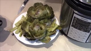 Long Stem Artichokes in Pressure Cooker Cosori Lifestyle [upl. by Syman]