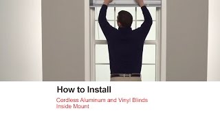 Bali Blinds  How to Install Cordless Aluminum Blinds  Inside Mount [upl. by Chickie]