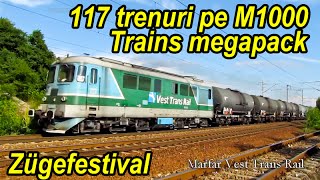 117 trenuri pe M1000Trains megapackZügefestival [upl. by Redneval]