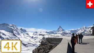 View of the Matterhorn in Zermatt Switzerland  Spring 2021【4K】 [upl. by Ronna350]