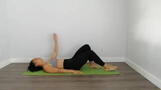 Exercise for Postpartum Diastasis Recti  Heel Slide with Alternate Arms [upl. by Eisen]