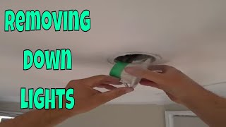 Removing down lights before painting ceilings shorts tips diy tutorial how to 👍amp 🔔 [upl. by Rozina]