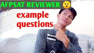 AFPSAT REVIEWER Sample questions sa afpsat [upl. by Yauqaj]