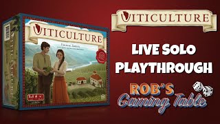 Viticulture Essential Edition Solo Playthrough [upl. by Wallraff931]