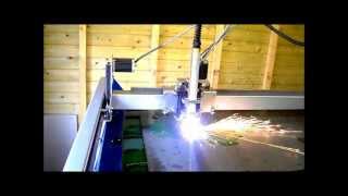 CNC PLASMA CUTTER HYPERTHERM POWERMAX 45 CUTTING SPROCKET REDLINE CNC SYSTEMS [upl. by Zenia98]