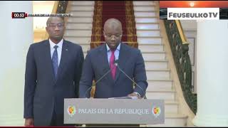 Remaniement ministériel  suivez en direct la déclaration du Premier ministre Ousmane [upl. by Hadleigh403]