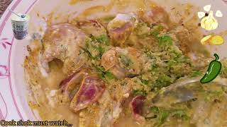 chicken Malai Handi recipeby cook shokFarawayVillage [upl. by Gare258]