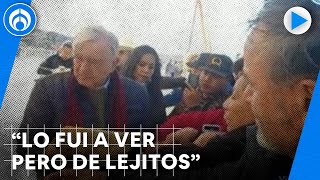 Adrián Lebarón logra acercamiento con AMLO… de lejos [upl. by Lytsirk]