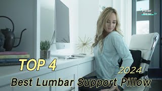 TOP 4 Best Lumbar Support Pillow for Office Chair 2024 [upl. by Oivlis]